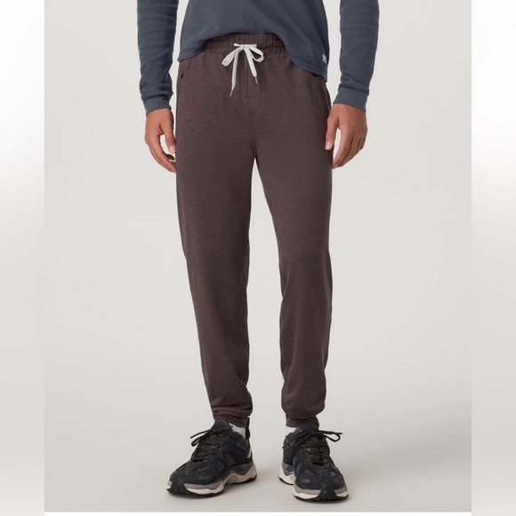 Vuori Ponto Performance Stretch Drawcord Jogger Pant Brown Heather Size L - Picture 1 of 15